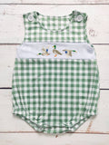 Mallard Gingham Bubble - Baby Boy