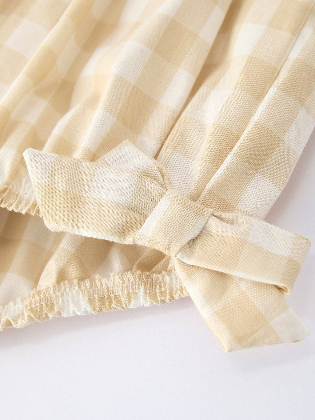 Honey Gingham Bubble - Baby Girl