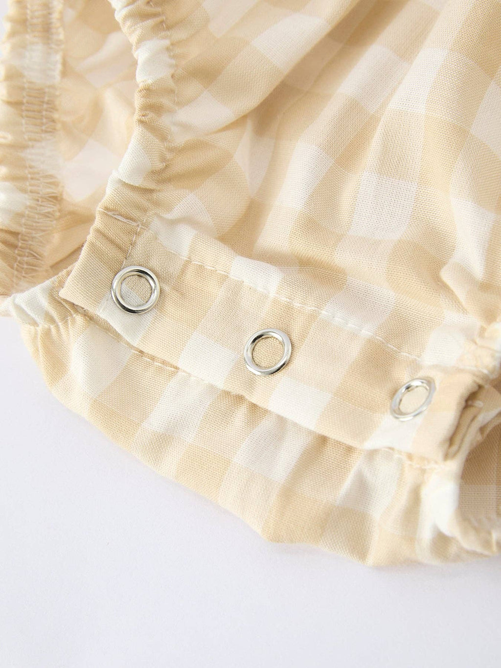 Honey Gingham Bubble - Baby Girl