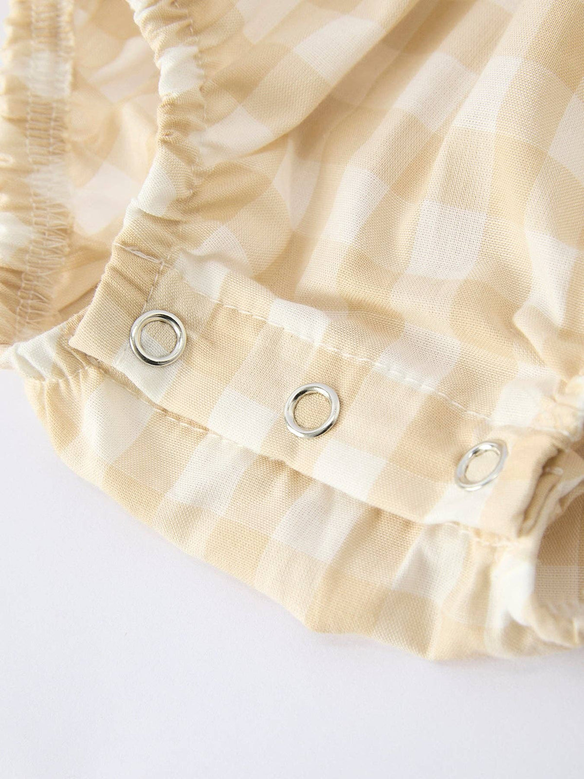 Honey Gingham Bubble - Baby Girl