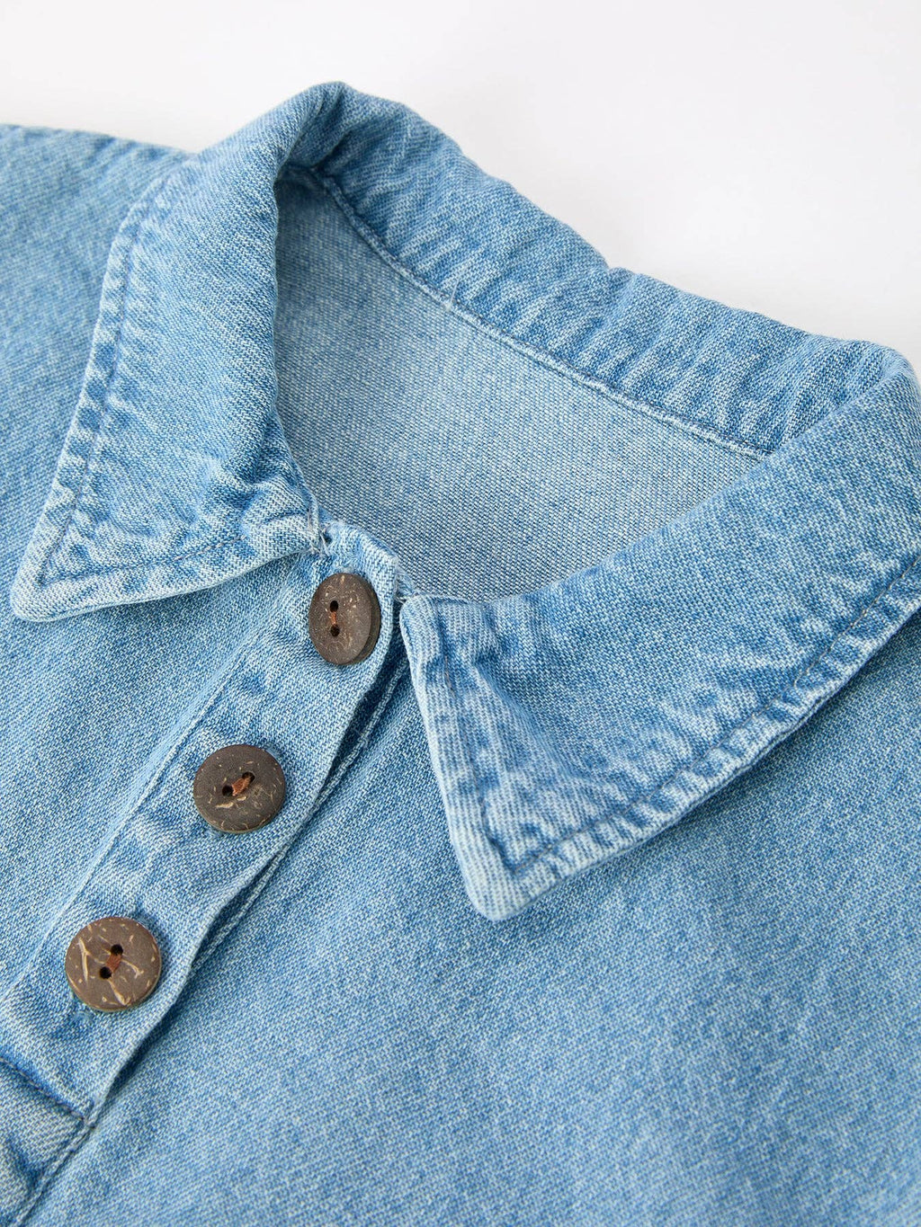 The Blue Ridge Denim Romper - Baby Boy