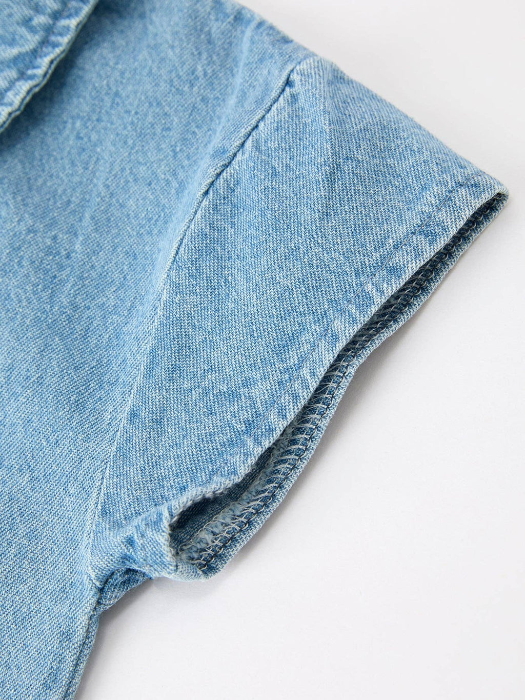 The Blue Ridge Denim Romper - Baby Boy