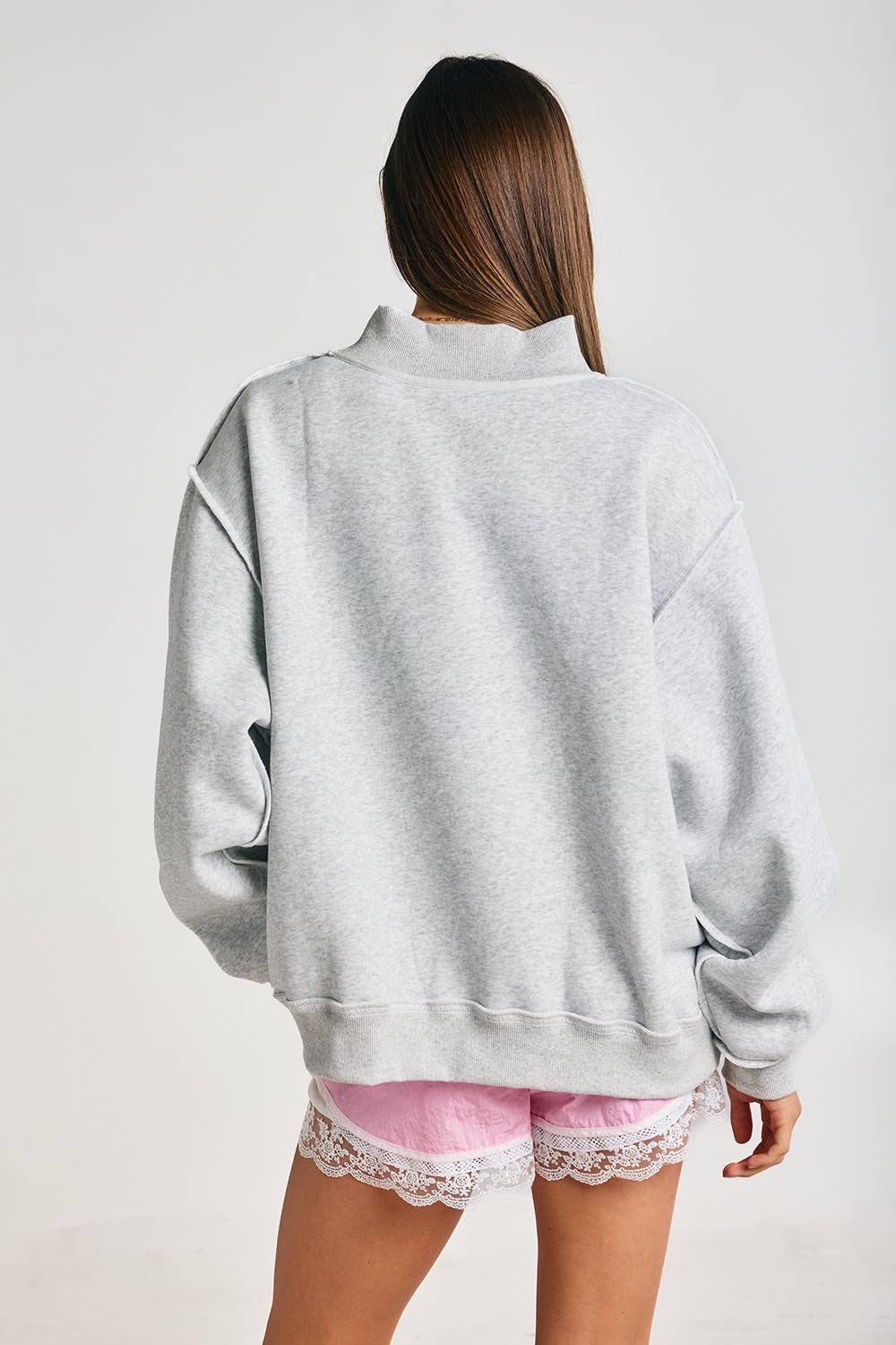 Embroidered 'Mother' Mock Neck